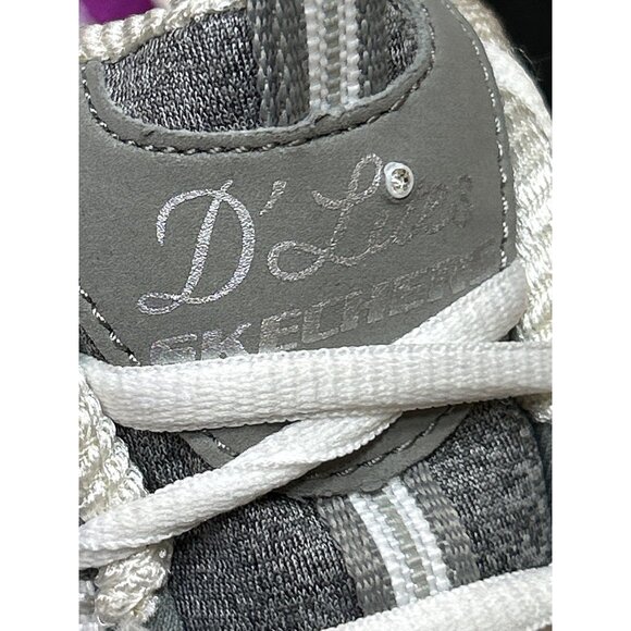Skechers Womens DLites Gray Sneakers Size 8 Memory Foam Air-Cooled - Picture 4 of 10